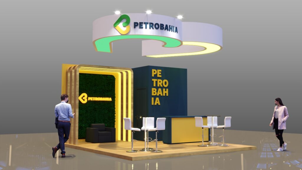 Estande da PetroBahia montado pela Afix Eventos na Exposibram 2024